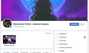 Музыканты онлайн - Новинки музыки: новый музыкальный проект